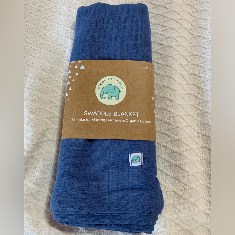 Elephant Moon Swaddle Blanket